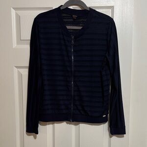Guess Navy Blue Zip-Up Jacket